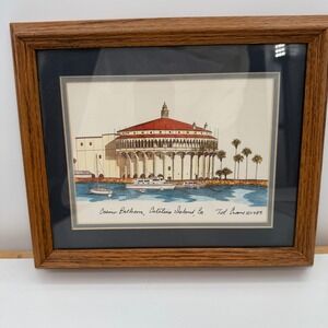 Casino‎ Ballroom Catalina Island CA Lithograph Ted Crane 1983 Signed